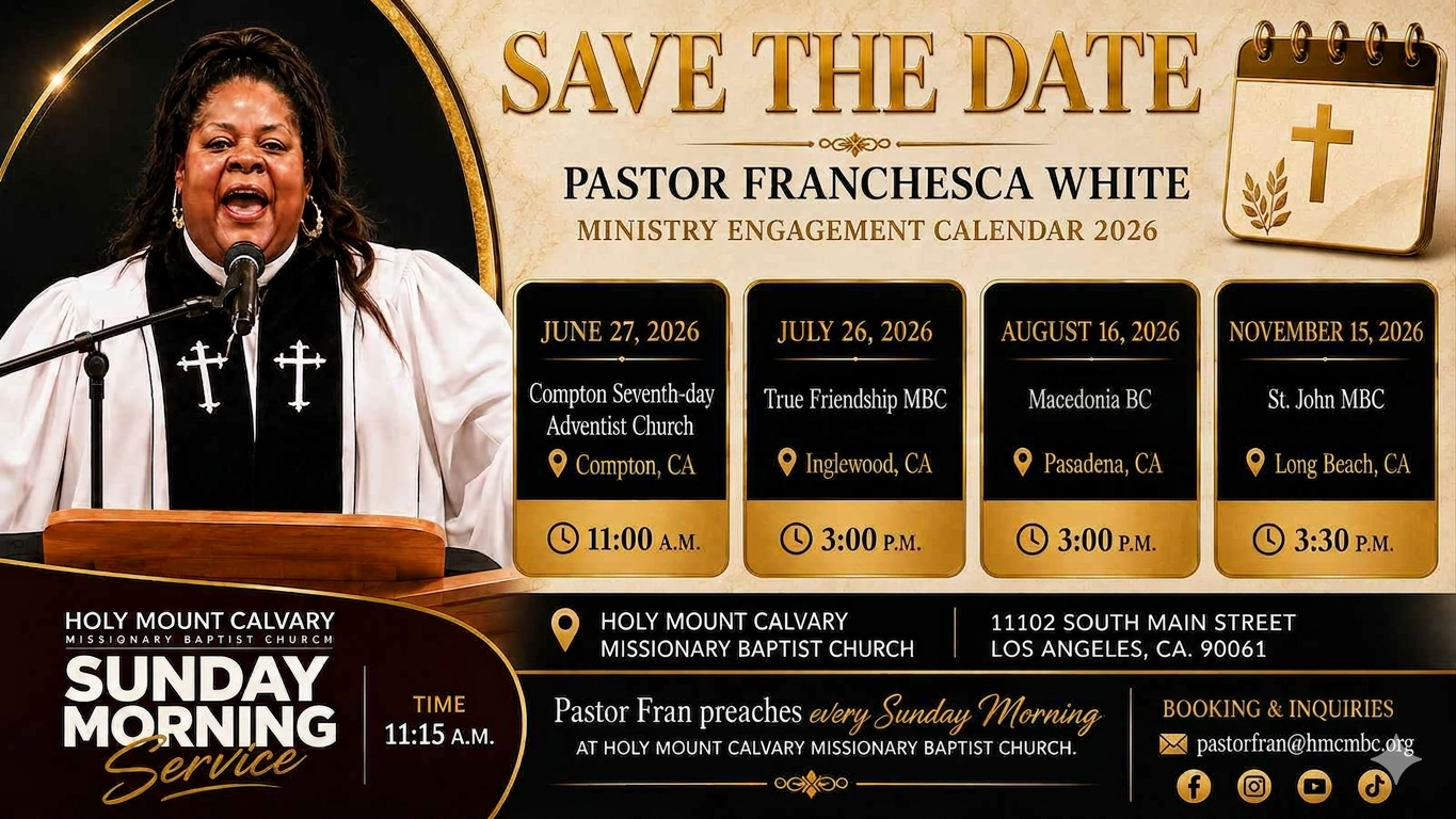 Ministry Engagement Calendar